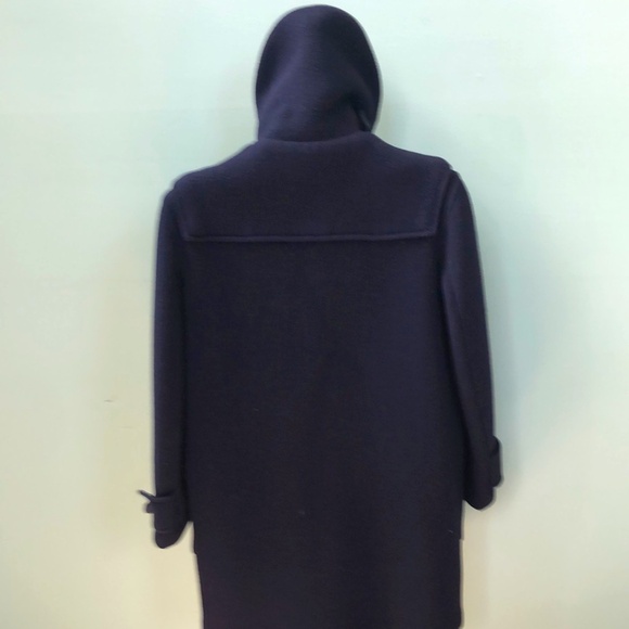Burberry Women's Navy Blue Wool Duffle Coat w/ COA - Picture 5 of 14